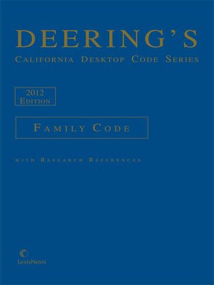 cover image of Deering's California Desktop Code Series